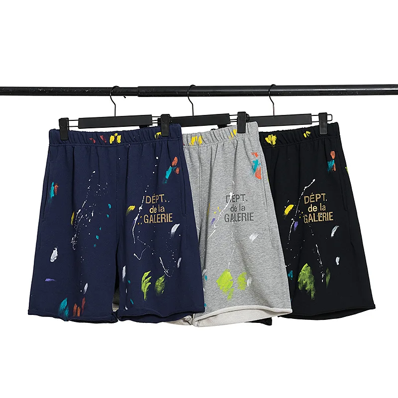 

Короткие мужские спортивные шорты галерея DEPT, винтажная уличная одежда с принтом в стиле хип-хоп, с буквенным принтом и завязками, пляжные шорты