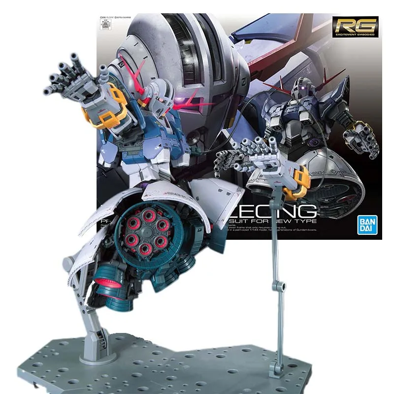 Фигурка Bandai, набор моделей Gundam, аниме-фигурки RG MSN-02 Zeong, мобильный костюм, Gunpla, экшн-фигурки, игрушки для мальчиков, детские подарки