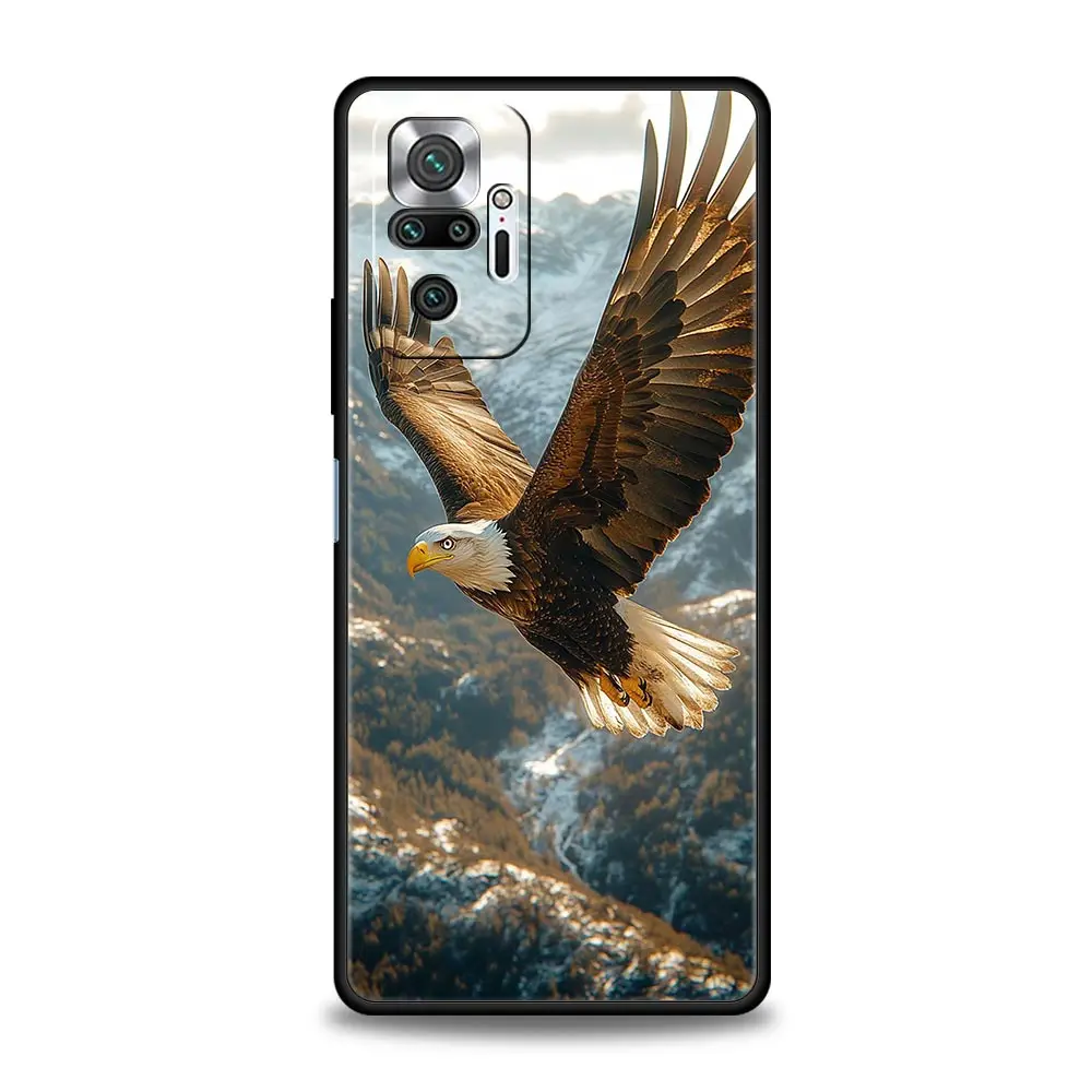 Фото Чехол для телефона Eagle для Xiaomi Redmi Note 14 13 12 Pro Plus 5G 9S 9 10 11 4G 14C 13C 12C 10C 9C 9A Мягкий чехол №4