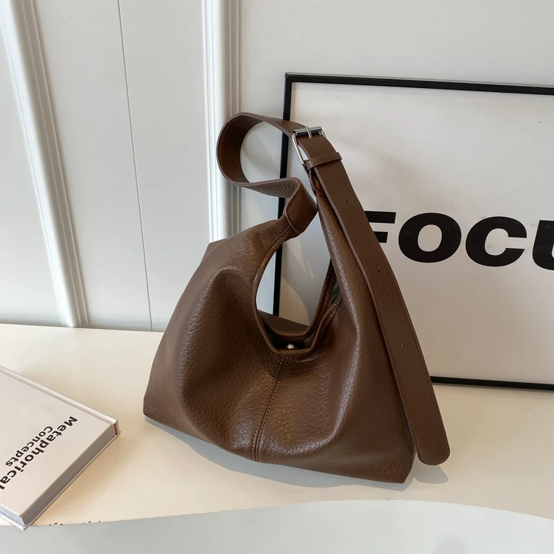 

Fashionable Large Shoulder Bag for Women 2023 New Trend Designer Winter Simple Solid Color Soft Big Hobo Bag Tote Bags Handbags