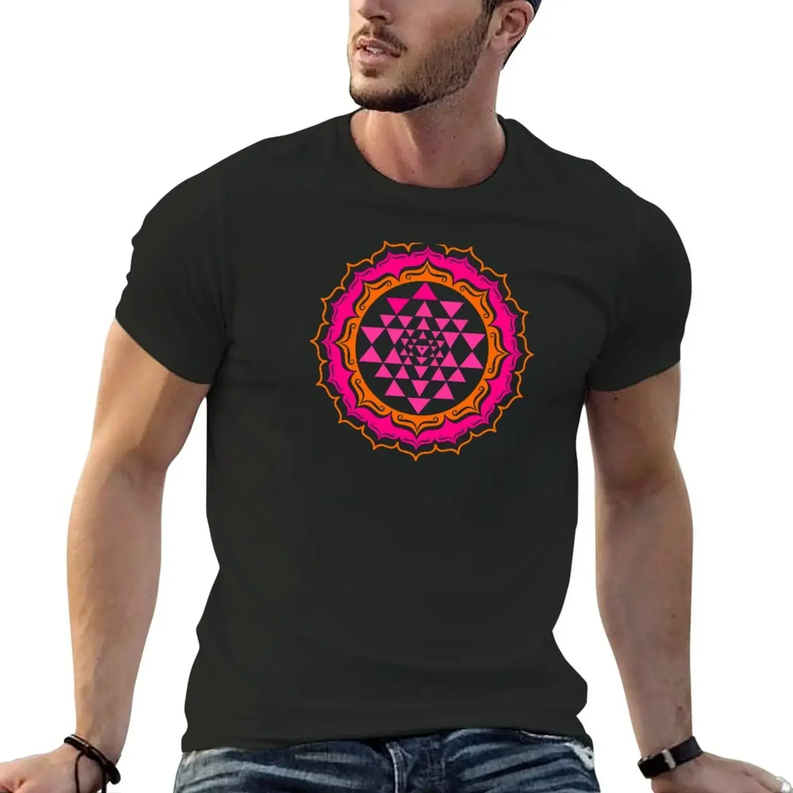 Футболка Shri Yantra-Cosmic Conductor of Energy корейские модные спортивные рубашки для фанатов