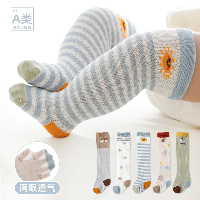 

Summer Mesh Thin Baby Stockings Newborn Baby Children Cotton Knee Socks Leg Warmer