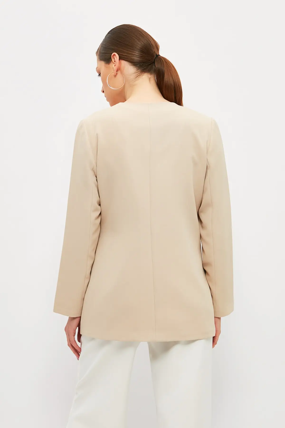 

Trendyol Double Breasted Belted Jacket TCTSS21CE0440