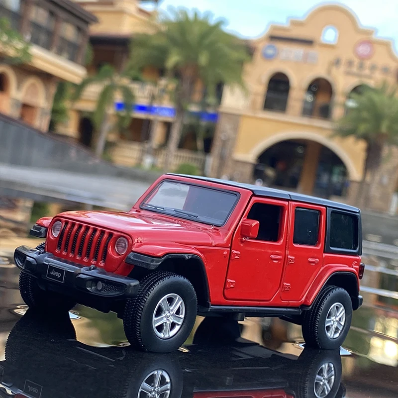 Коллекция 1/36 модель автомобиля Jeeps Wrangler Rubicon из сплава литой металлический