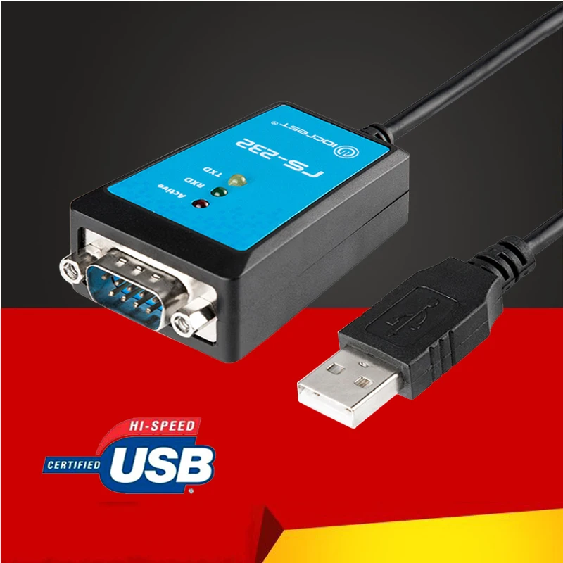 Кабель-адаптер USB к порту RS232 COM Serial DB9 Pin, чипсет FTDI232 для Windows 7 8,1 XP Vista Mac OS USB RS232 COM, магнитное кольцо