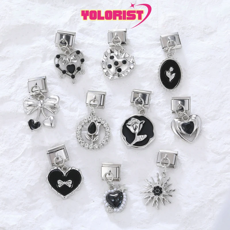 Yolorist Ретро бант тюльпан Роза солнце бабочка вишня итальянские очаровательные