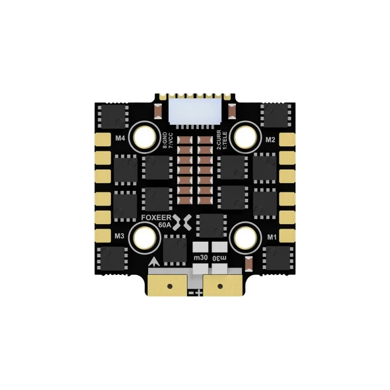 Foxeer Reaper F4 Mini 128K 4in1 BL32 60A ESC BLHeli32 DC 9V ~ 40V 3-8S Lipo DShot150/300/600/1200 20*20 мм M3 для FPV гоночного