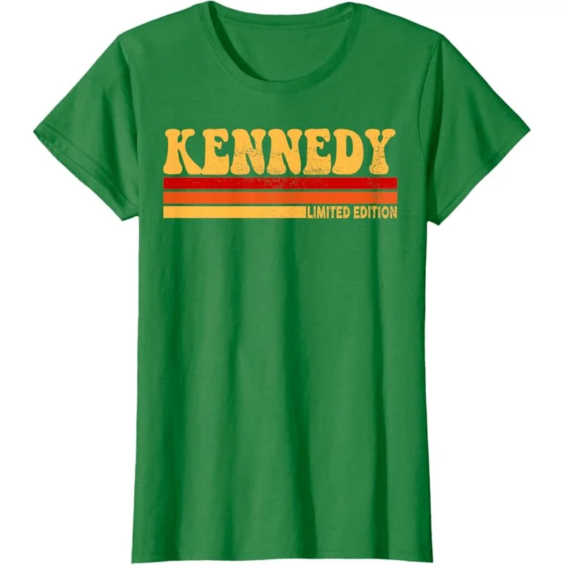 Женская винтажная футболка с индивидуальной милой идеей и именем Кеннеди