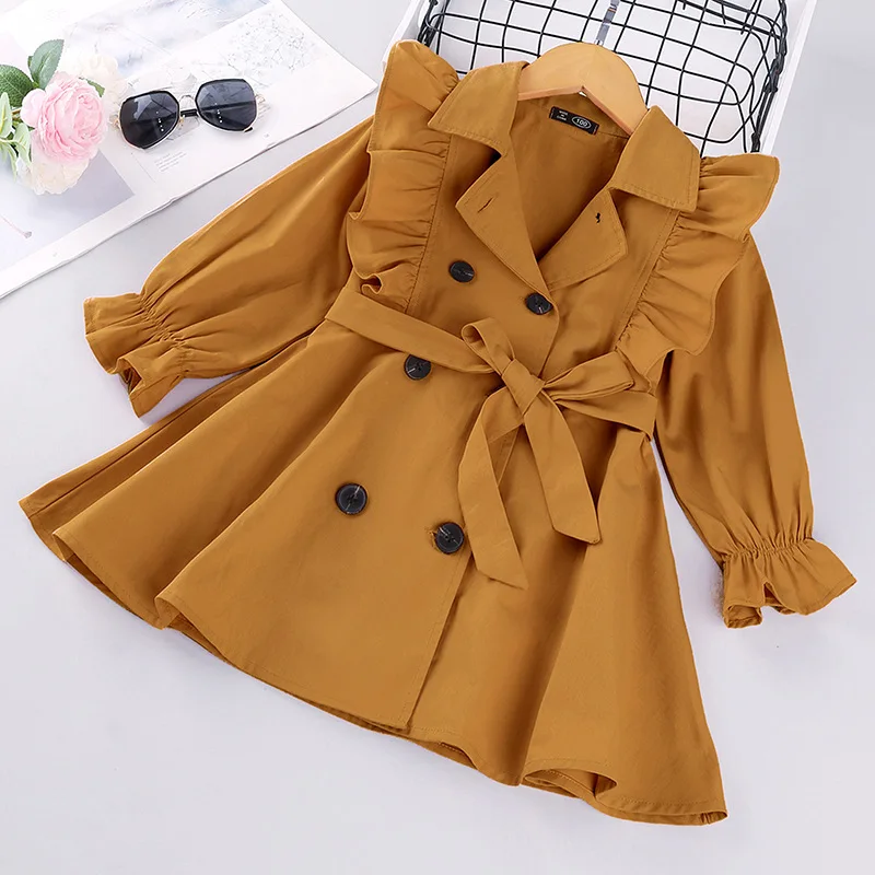 

Autumn Girls Trench Fashion Coats Children Clothes Infantil Baby Jacket Costume Toddler Outerwear Kids Clothing Casaco Overcoat