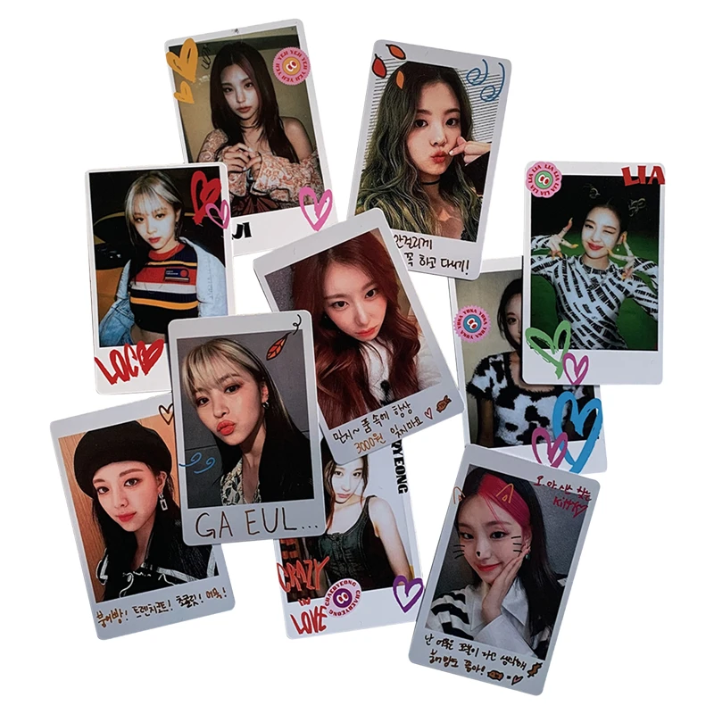 

5PCS/Set Kpop ITZY New Album CRAZY IN LOVE Photocards High Quality Album Photos Small Lomo Card For Fans Collection Photocards