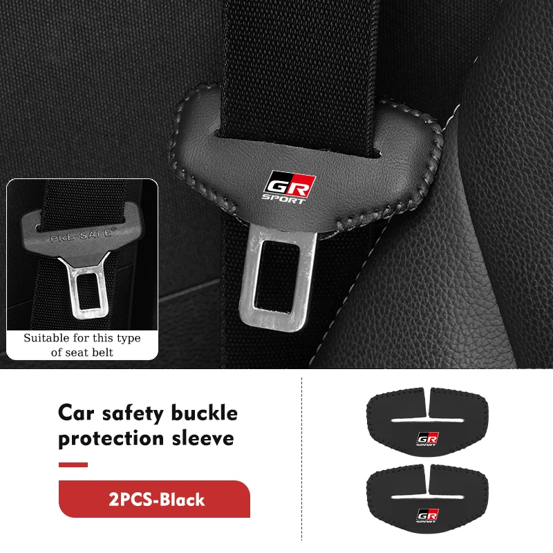 

2 шт., клипса для автомобильного ремня безопасности Toyota GR Sport Gazoo Racing Yaris 86 Corolla Hilux Supra