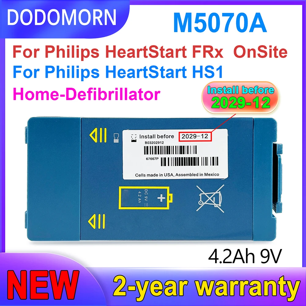 Аккумулятор для дефибриллятора пульса HS1 FRx на месте M5067A M5068A M5070A 861304 110300 дома AED