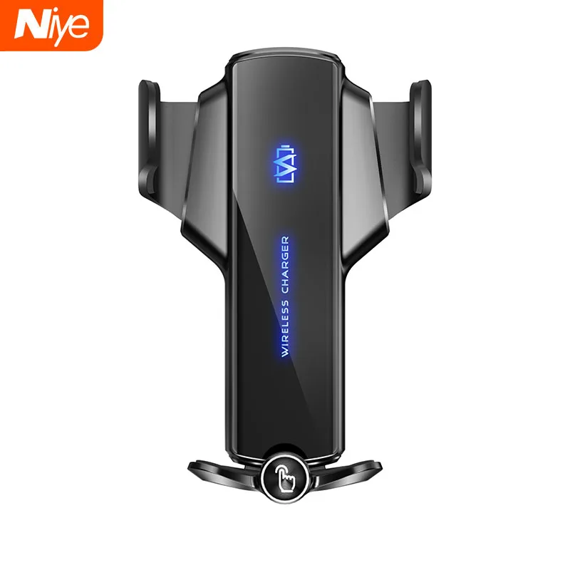Automatic 15W Qi Car Wireless Charger for iPhone 13 12 XS XR X 8 Samsung S21 S10 Magnetic USB Infrared Sensor Phone Holder Mount