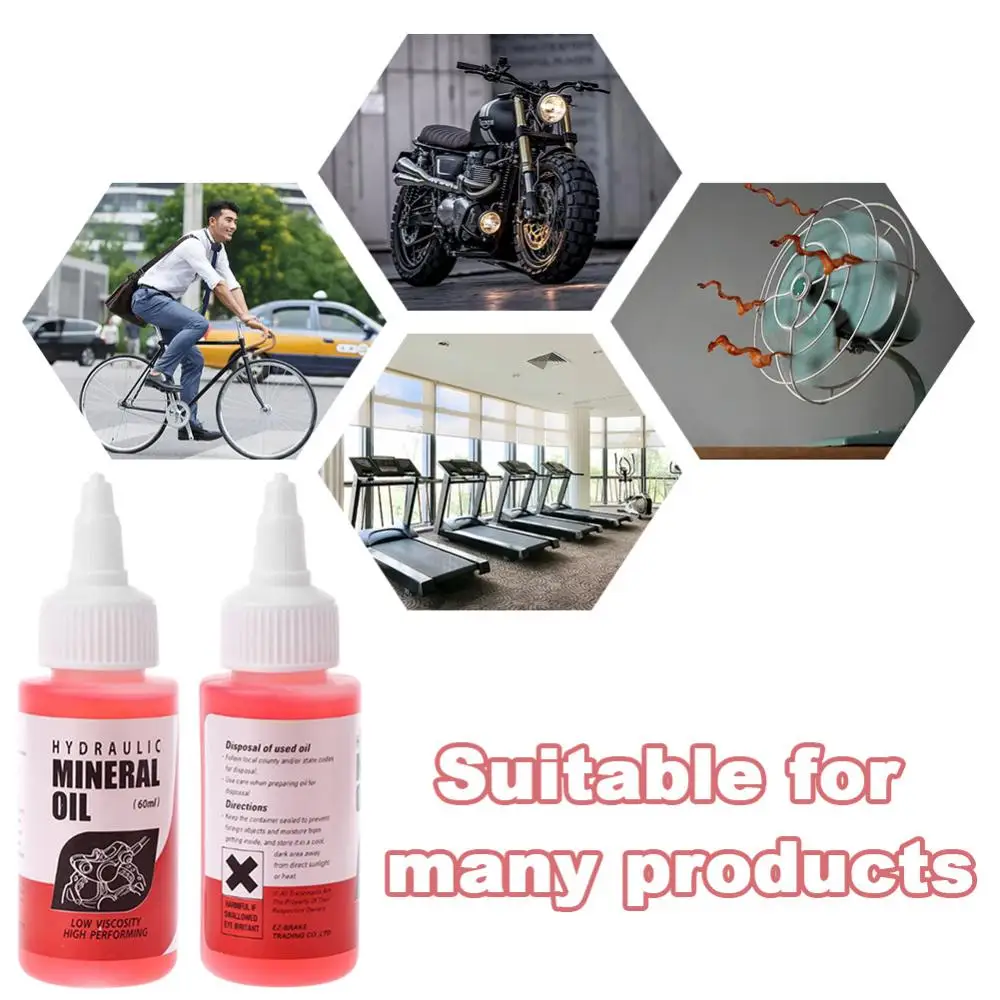 

2023 New Bicycle Brake Mineral Oil System 60ml Fluid Cycling Mountain Bikes For Shimano 27RD Bike Hydraulic Disc Brake Oil Fluid