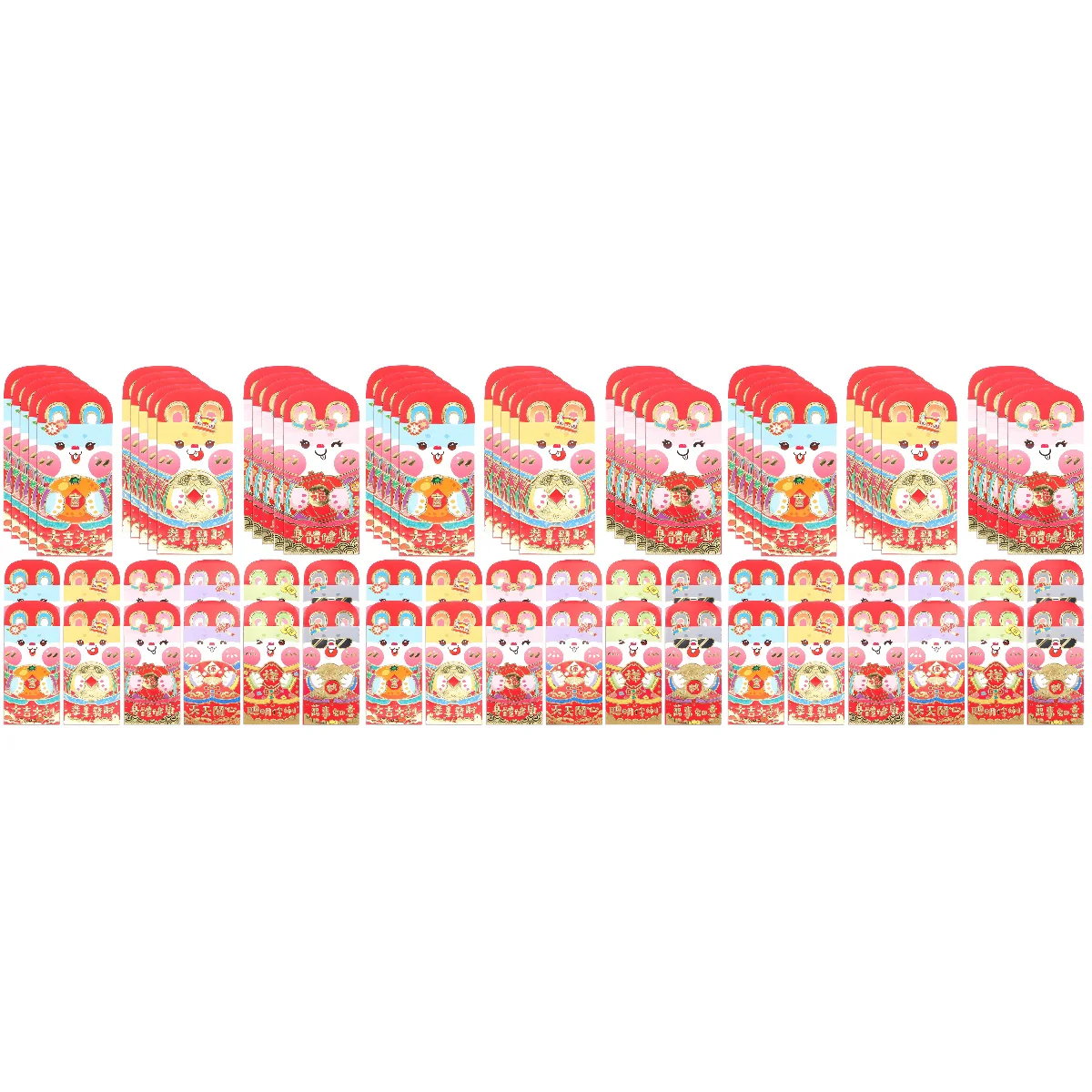 

90 Festival Paper Red Envelopes Paper Pouches Paper Cash Bags New Year Gift