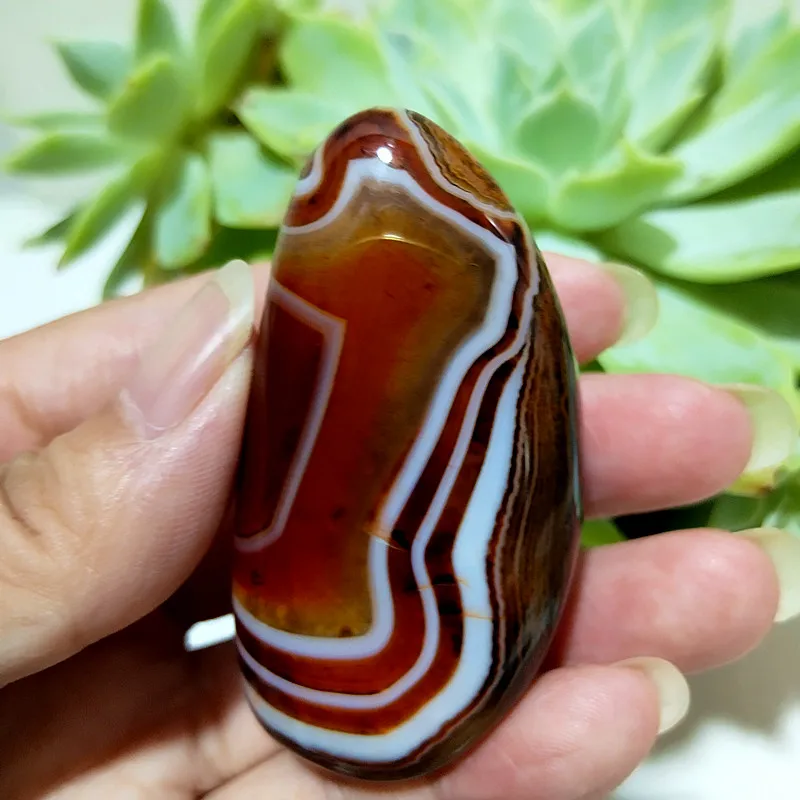 

Сардоникс Агат Пальмовые камни для медитации EBET