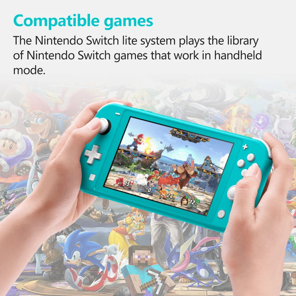 Nintendo Switch Lite Unlocked Handheld Game Console 275g Lightweight and Portable Built in Joy Con Controller Multiple Color
