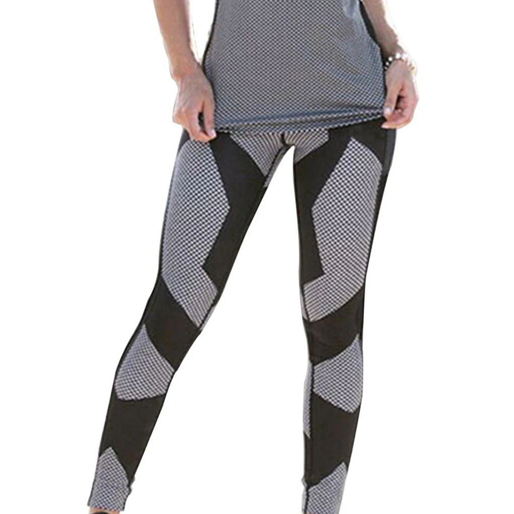 

Женские леггинсы размера плюс, женские спортивные брюки в стиле пэчворк, сексуальные теплые брюки для йоги