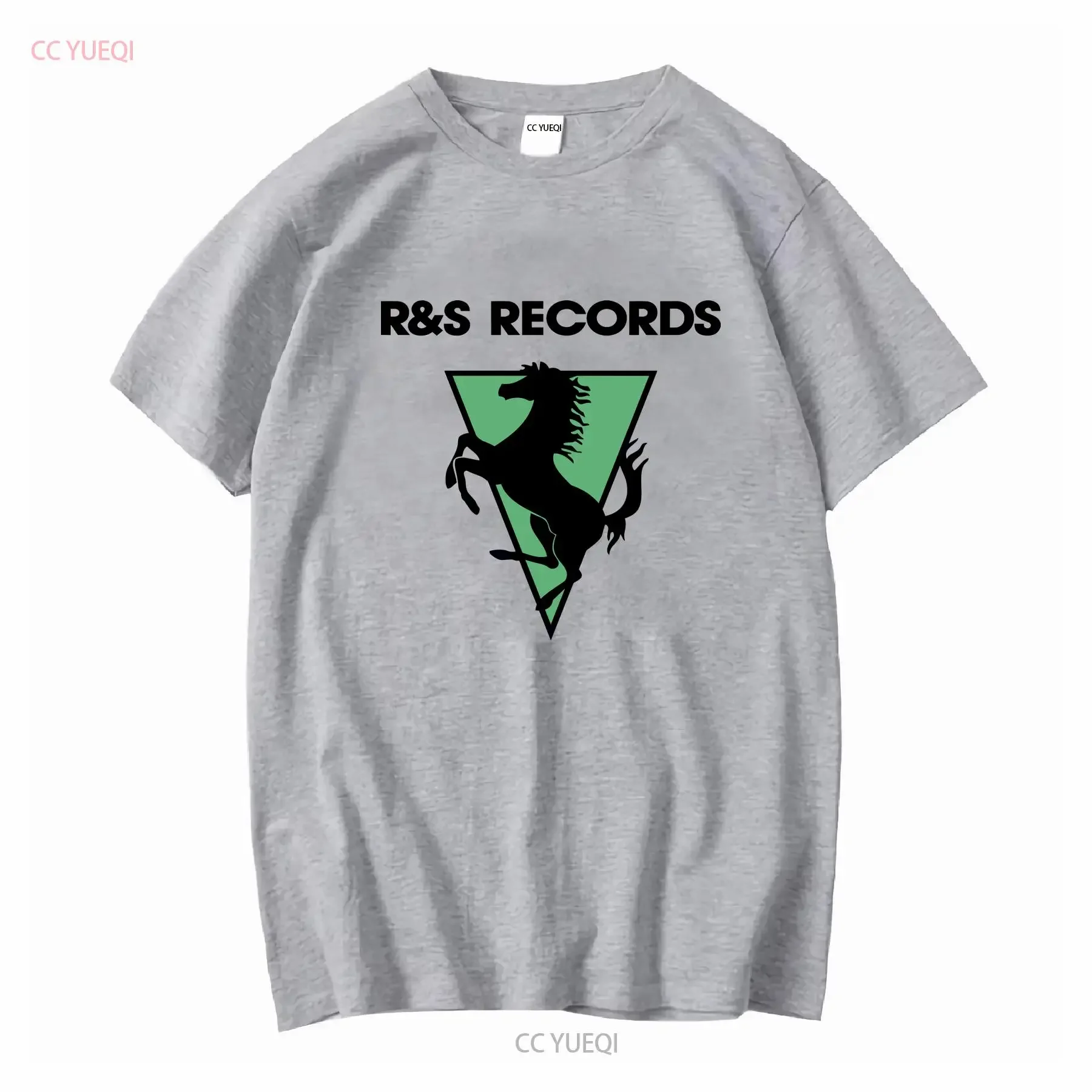 Фото Футболка R S Records, винтажная футболка с длинными или короткими рукавами для дома, винтажная стильная дышащая мужская мода унисекс №3