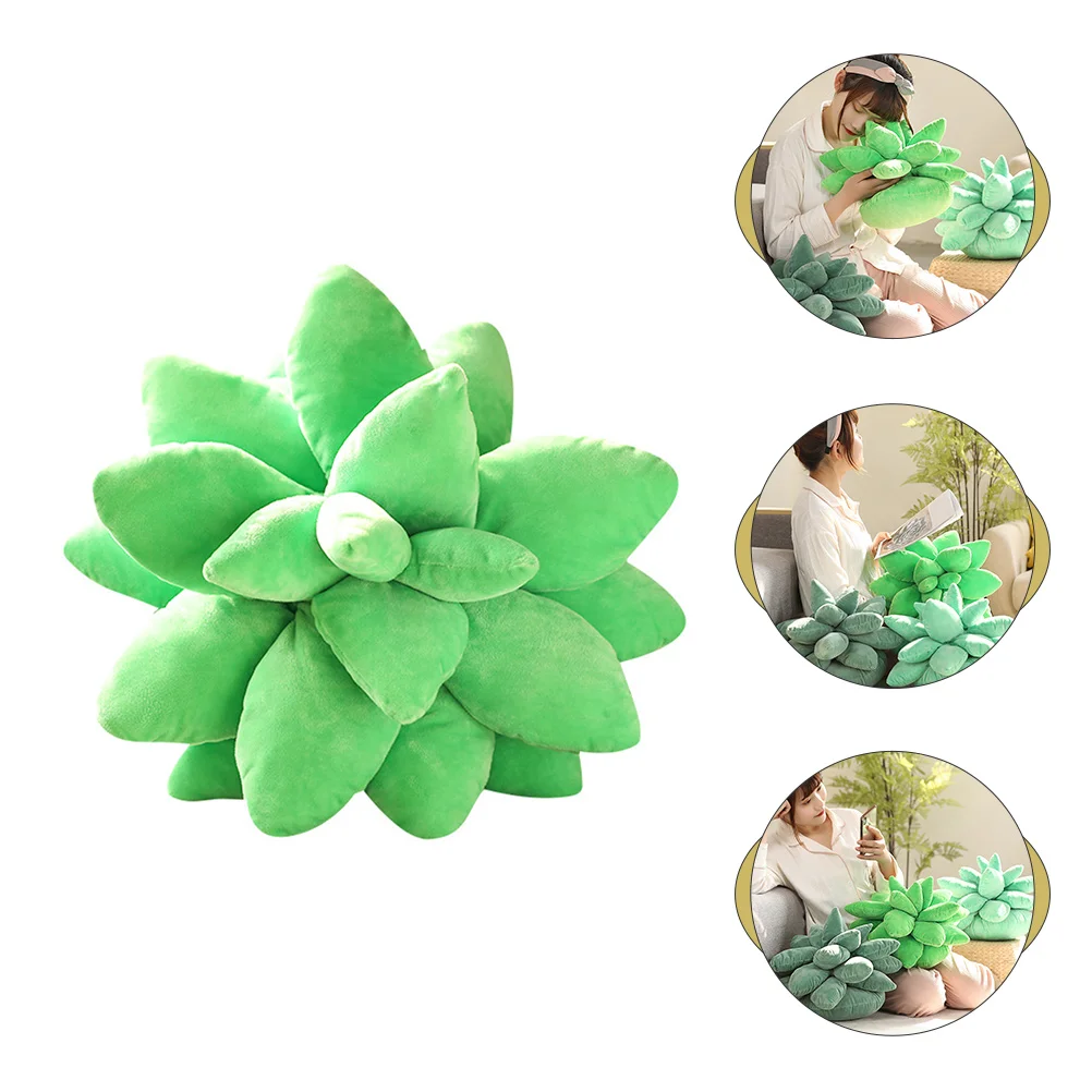 

Pillow Plush Throw Sofa Floor Pillows Succulant Leaf Decoration Potted Couch Book Reading Cushion Flower Shaped Kids Toy Office
