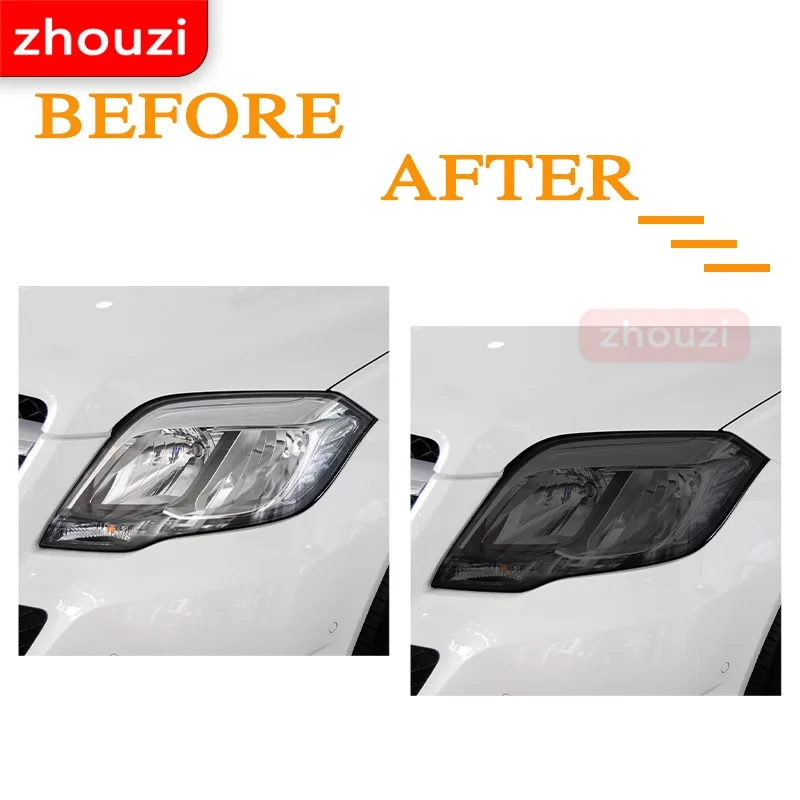 Для Mercedes Benz GLK Class X204 2013 2014 2015 тонировка автомобильной фары Черная защитная пленка