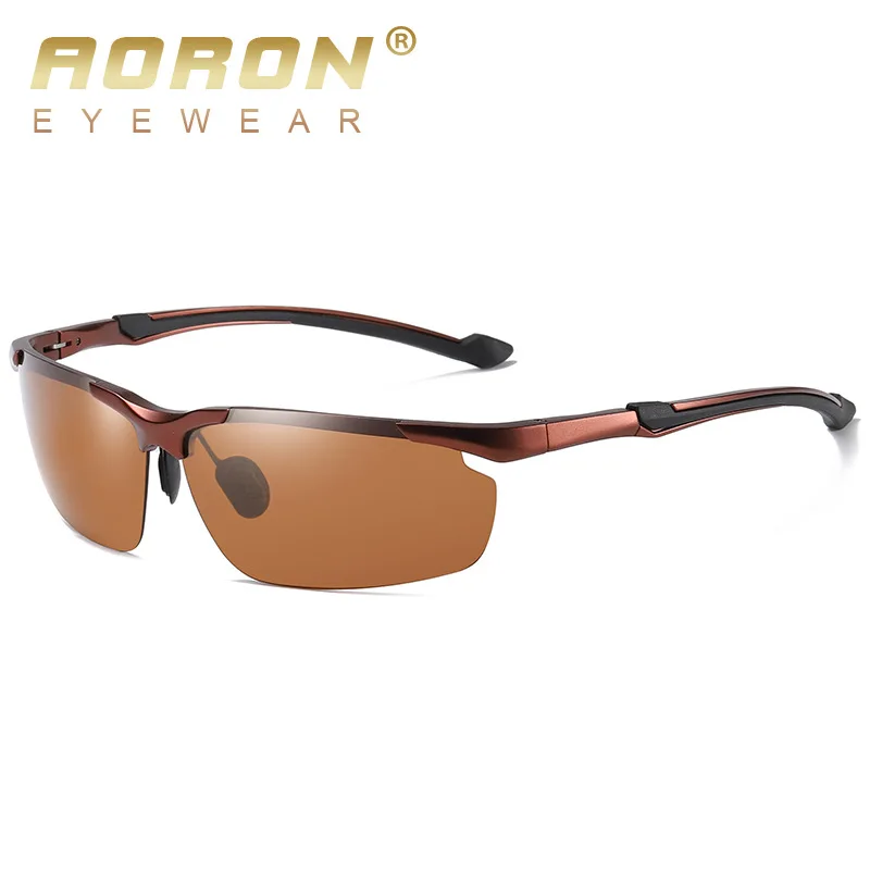 Aolong новые поляризационные солнцезащитные очки Al-Mg велосипедные меняющие цвет