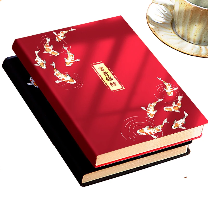 Chinese Ancient Style A5 Notebook Creative Retro Notepad Office Meeting Business Planner Agenda Book Learning Sketchbook