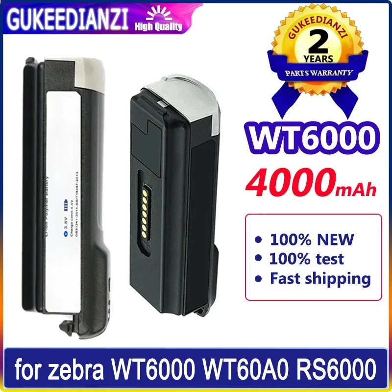 Аккумулятор GUKEEDIANZI емкостью 4000 мАч для zebra WT6000 WT60A0 RS6000 BT 000262 A01 BTRY-NWTRS-33MA-01 Батарея