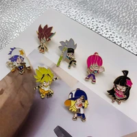 7pcslot anime aotu world brooches cartoon figures badge bag clothing accessories pins jewelry new gift for lover friend student
