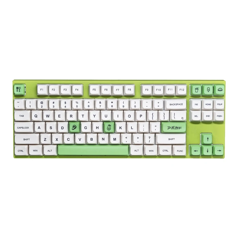 

R9JA PBT 135 Keycaps Cherry Profile Avocado Keycap for Mechanical Keyboard Dye Subbed