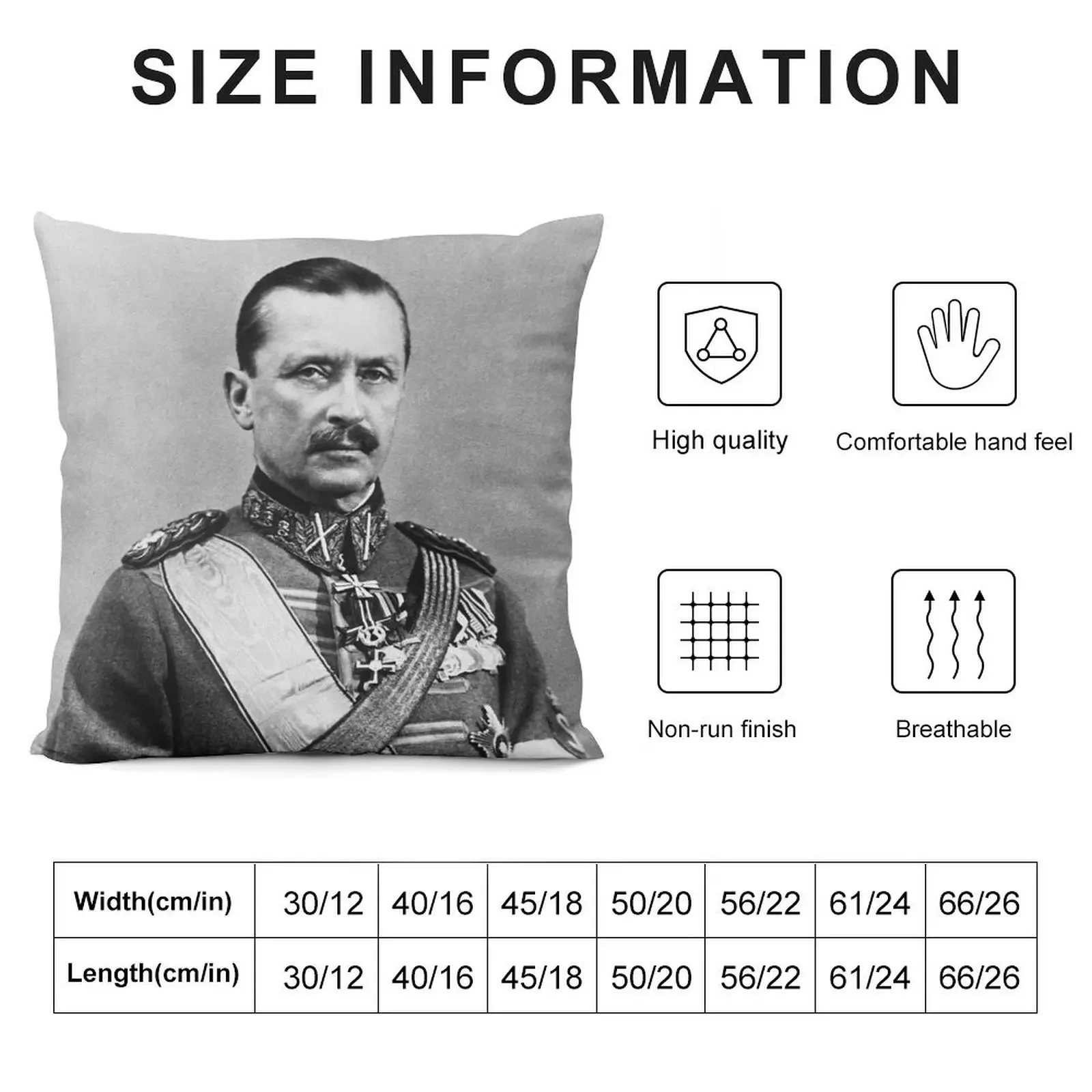 Carl Gustaf Emil Mannerheim muot Fisk портрет Плед Декоративная подушка для дивана Предметы