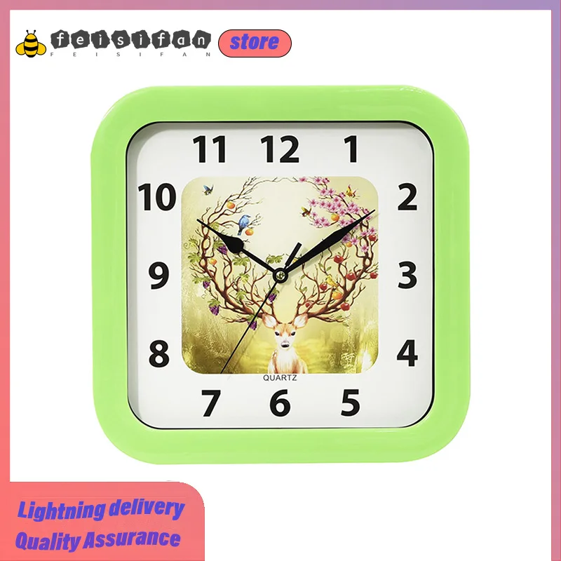 

European light luxury Plastic Wall Clock PVC Glass Mirror Clock Silent Power Saving Wall Clock Modern Design Home Decoration