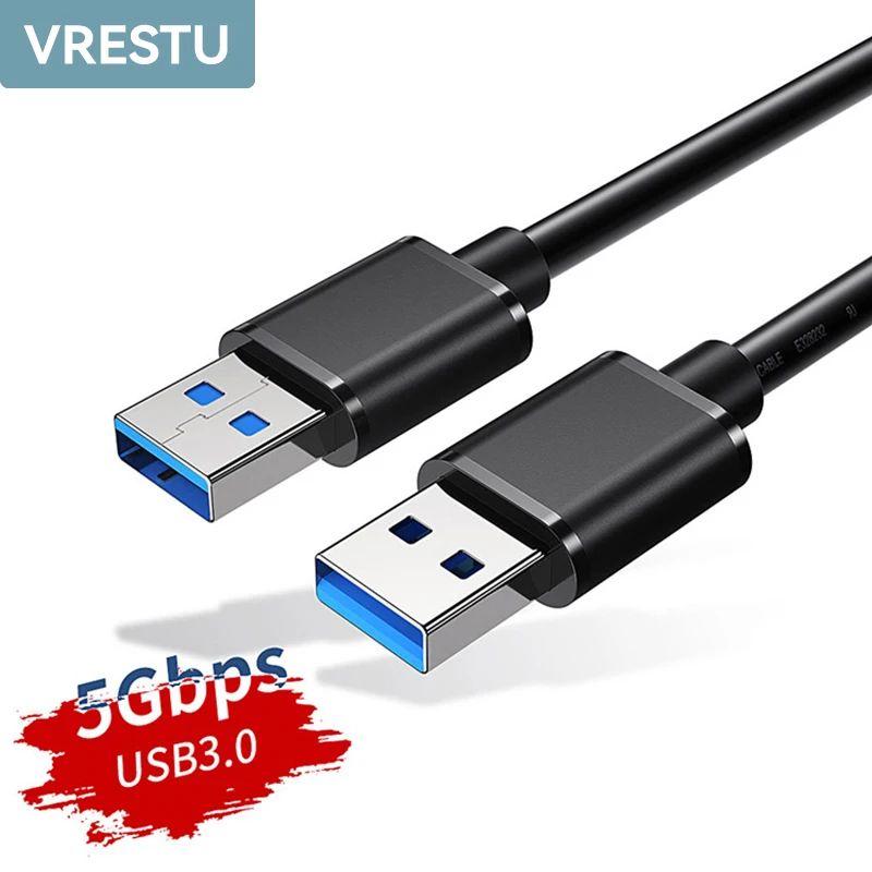 

USB 3.0 to USB Male-Male Extension Cable 3.0 2.0 USB Extender Cord for Hard Disk TV XBox Radiator PS5 4 USB Data Power Extension