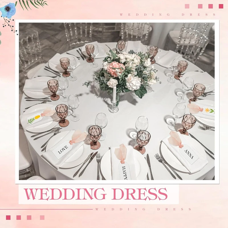 50 шт. акриловые карточки с местами свадебные пустые арочные матовые