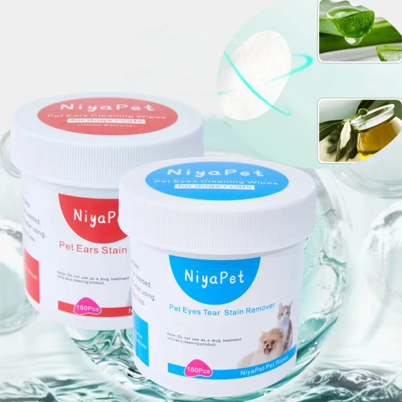 150 шт. салфетки для чистки домашних животных из нетканого материала