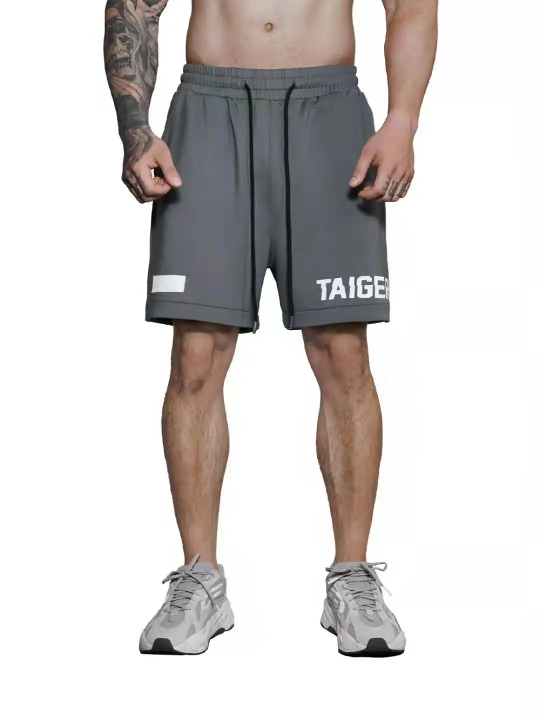 

Summer loose trend men's side zipper shorts fitness training foreign trade tide brand basketball sports running pants