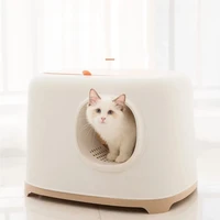 cat litter box fully enclosed drawer type cats toilet deodorizing kitten bedpans arenero gato cerrado kattenbak pet supplies