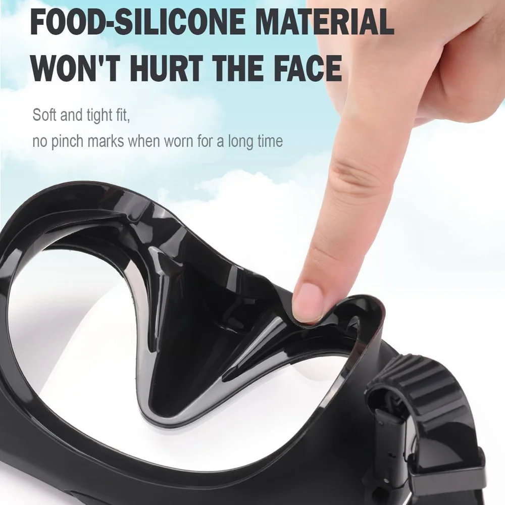 Маска для подводного плавания с защитой от протекания и запотевания