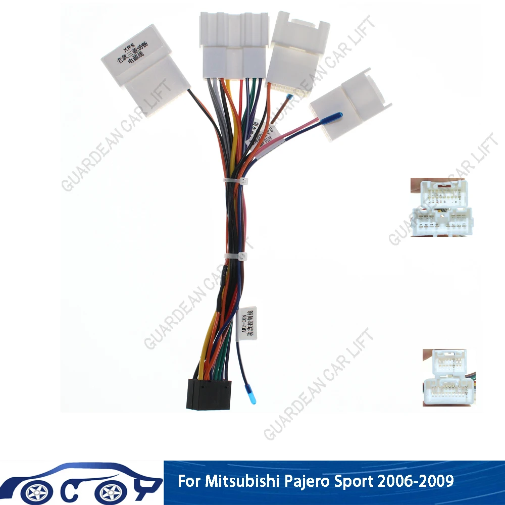 

Автомобильный 16-контактный жгут проводов, кабель, гнездовой разъем для MITSUBISHI/GALANT Clarion, автомобильное радио, стерео