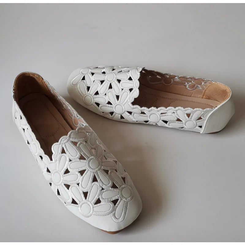 

Туфли женские с широкой подошвой, повседневные Мягкие лоферы, без застежки, плоская подошва, модная Уличная обувь, лето