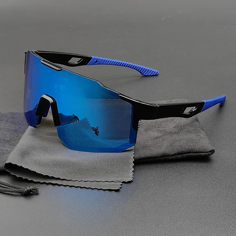 Велосипедные очки без оправы поляризационные линзы фотохромные для бега