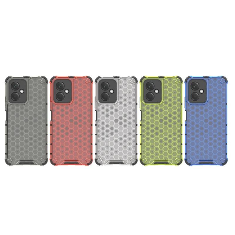 Shockproof Case for Xiaomi Redmi Note 12 Cover Redmi Note 12 Capas Transparent Phone Bumper Honeycomb Clear Cover Redmi Note 12