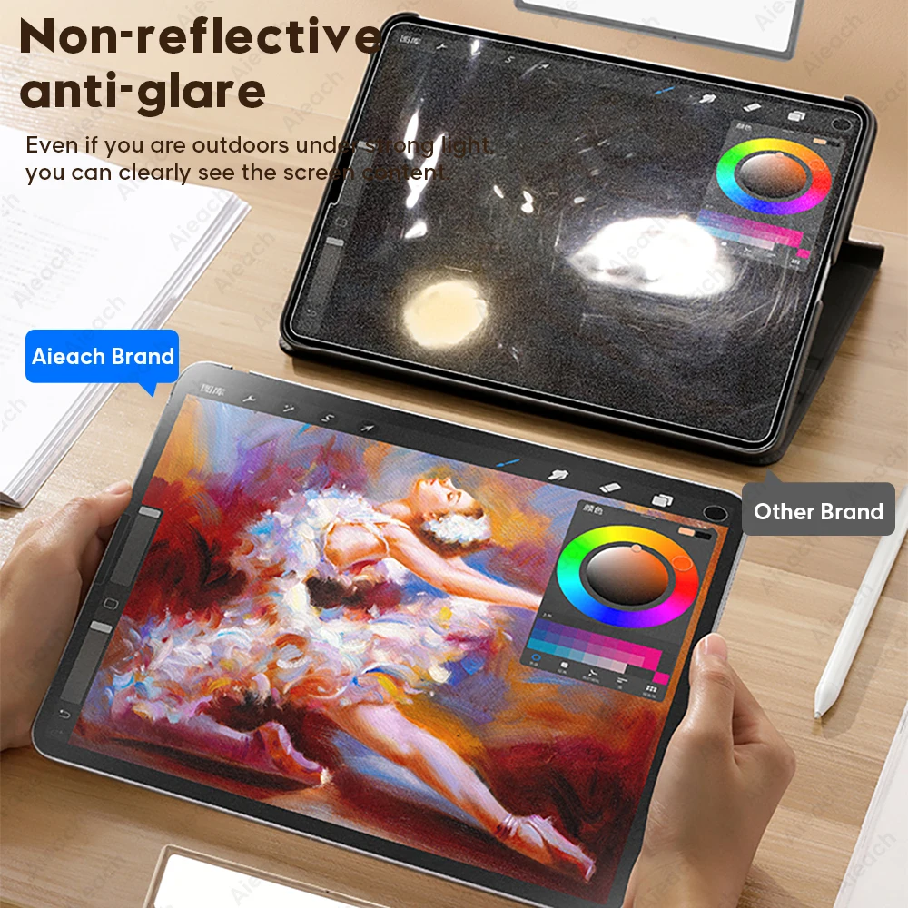 Фото 3 шт бумага как Защита экрана для iPad Pro 11 Air 2 3 4 5 mini 6/ 5th 6th 7th 8th 9th 10th матовая Drwing пленка для Apple Pencil №3
