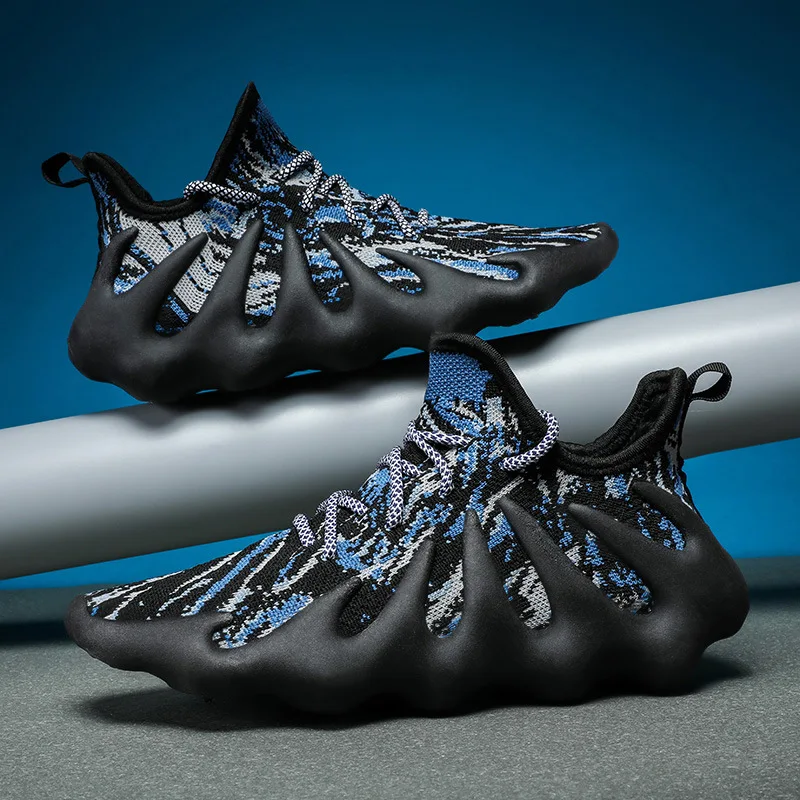 

Triple Black Camo Men's Flywire Running Shoes Breathable Sneakers Zapatillas De Deporte Athletic Tennis Sports Casual Trainers