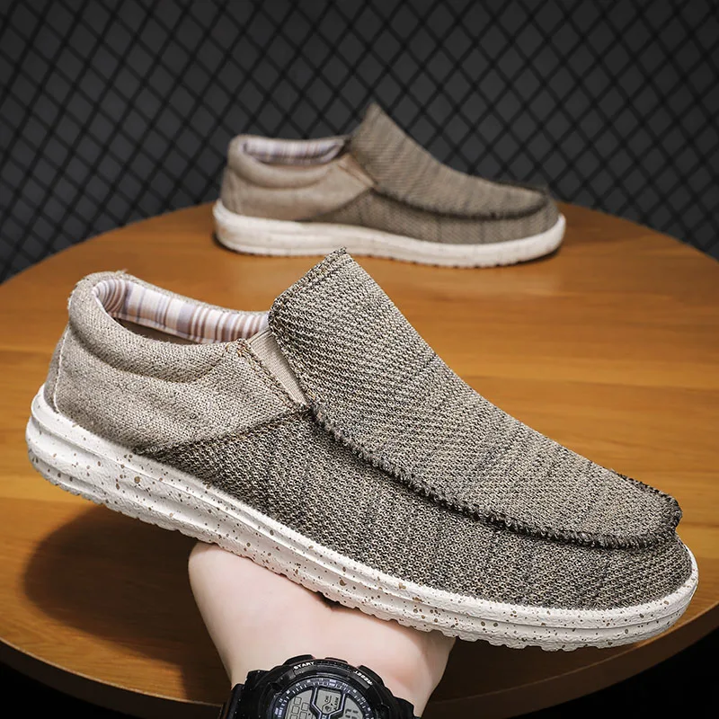 

Fashion Casual Deck Shoes Breathable Summer Men Loafer Flat Hard-Wearing Outdoor Men's Canvas Boat Shoes S12860-S12882 Morliron
