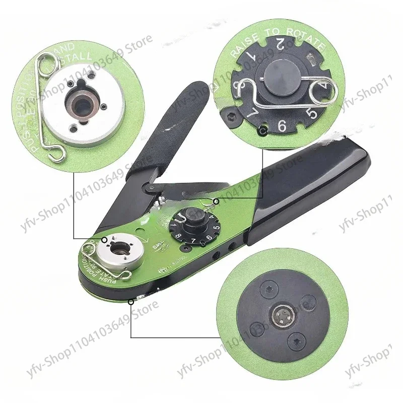 Регулируемый авиационный ручной обжимной инструмент M22520/7-01 16-28awg Электронные