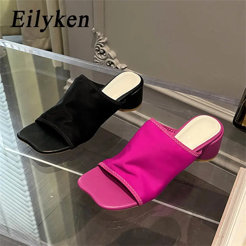 

Eilyken/Новый дизайн; Женские шлепанцы с открытым носком; Модные выразительные туфли на низком каблуке для банкета; Женские босоножки для сваде...