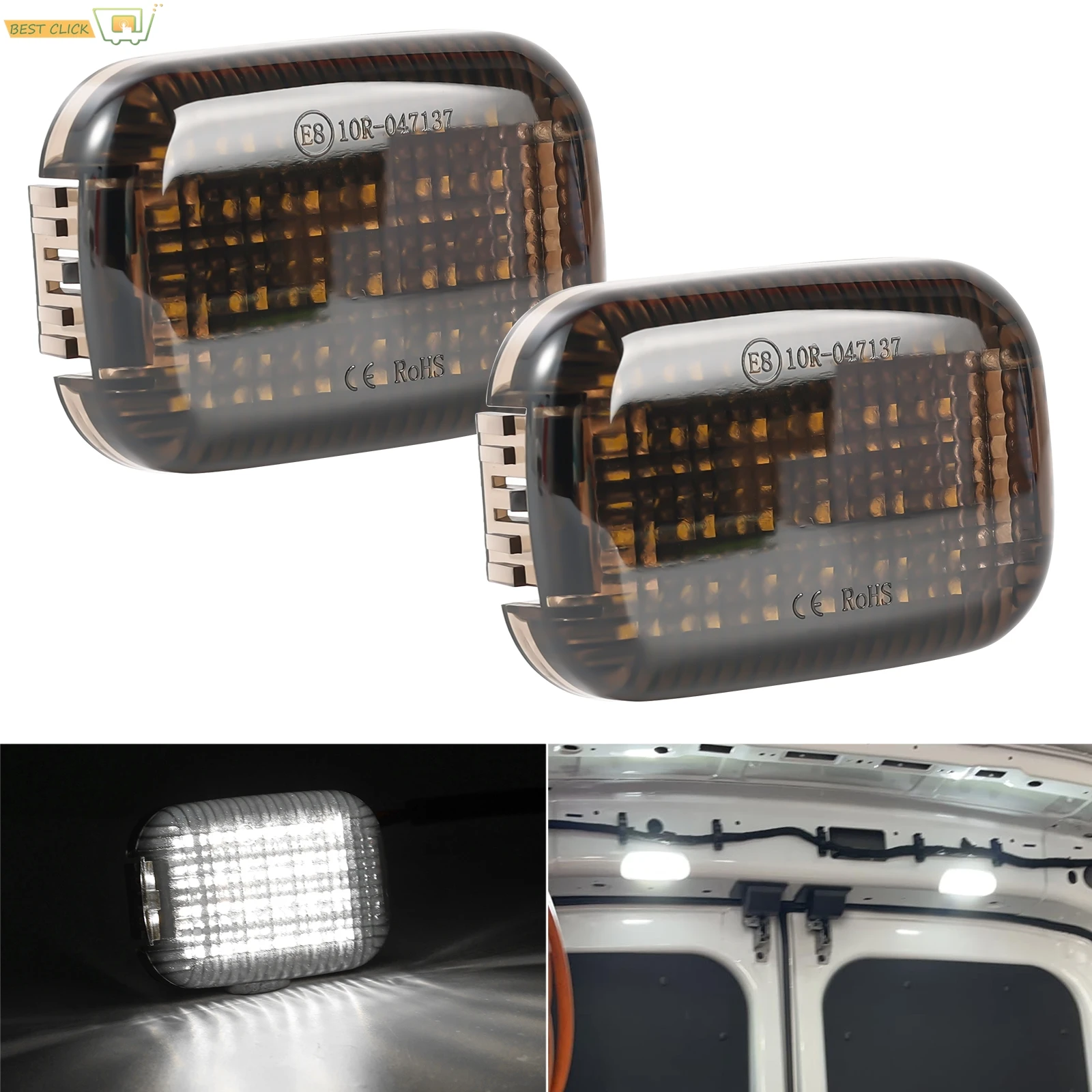 Фото 2 шт. грузовых фонаря для Ford Transit 150 250 350 HD 2015-2024, Transit Connect 2014-2023, E-Transit 2022-2024, фонарь для фургона. №1