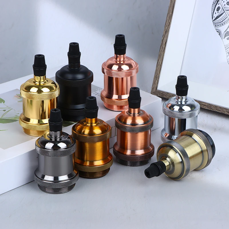 

1Pc Vintage Edison Lamp E26 E27 Socket Retro Pendant Lights Bulb Socket Screw Base Aluminum Light Retro Lamp Holder Fitting