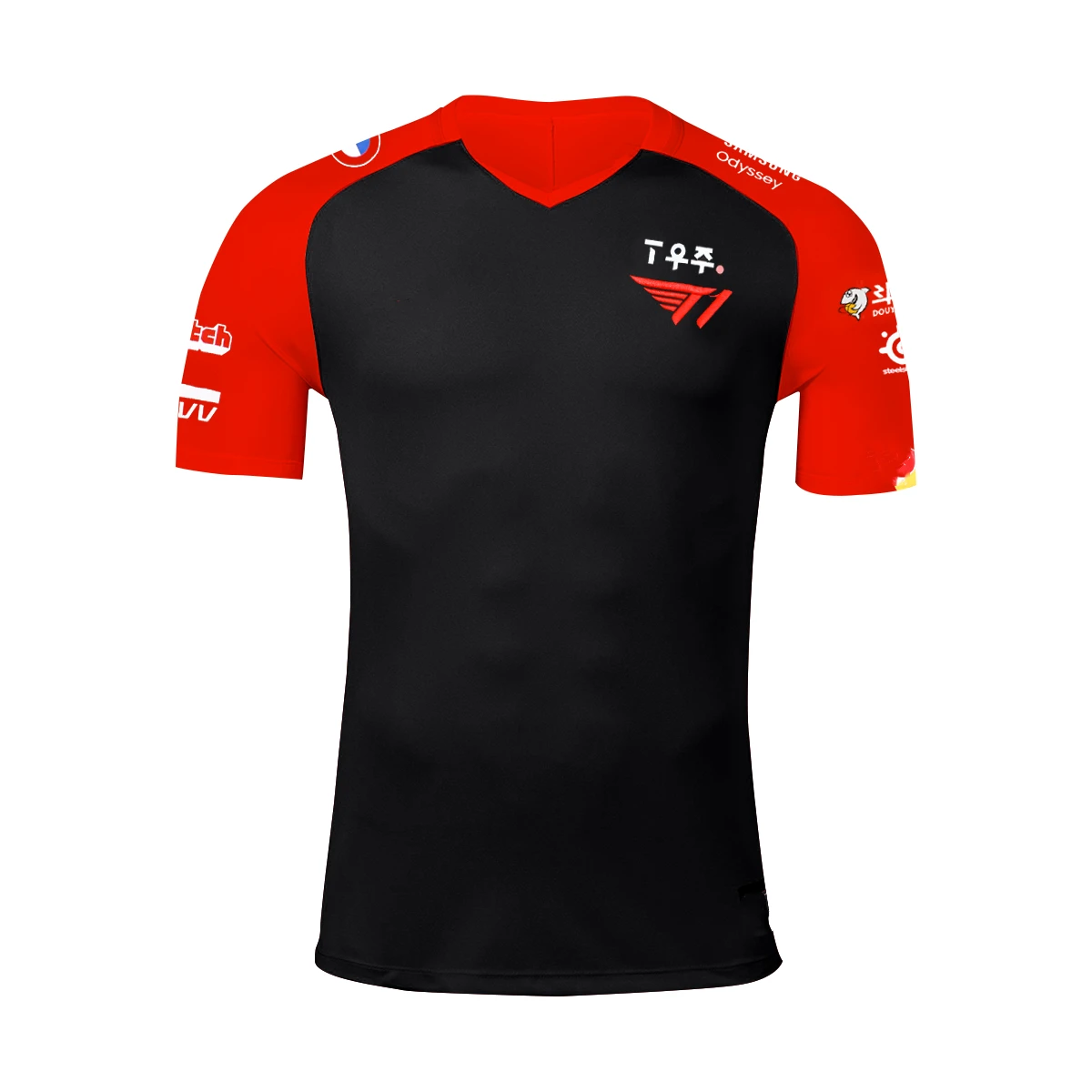 

Lck SKT Team Match Shirt LOL League DOTA2 T1 Players Team Uniform Victory T-shirt Fake 2023 New Style